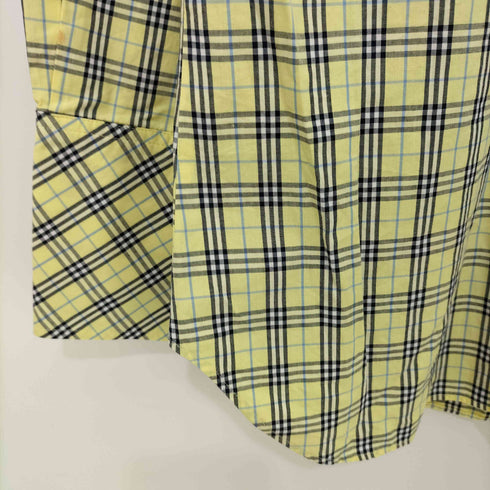 バーバリーブルーレーベル BURBERRY BLUE LABEL ホース刺繍 チェック ドレスシャツ レディース EUR:38
