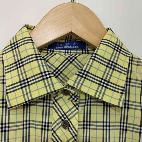 バーバリーブルーレーベル BURBERRY BLUE LABEL ホース刺繍 チェック ドレスシャツ レディース EUR:38