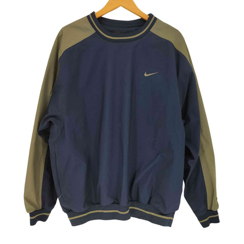 ナイキゴルフ NIKE GOLF 90s~00s スウッシュ刺繍 サイドライン ピステ プルオーバー メンズ import:L