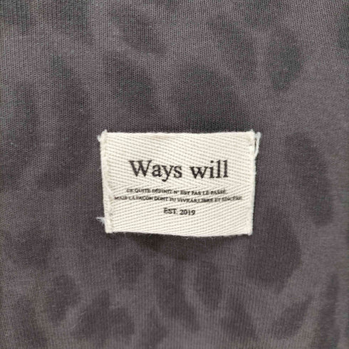 WAYS will ヒョウ柄スウェット レディース FREE