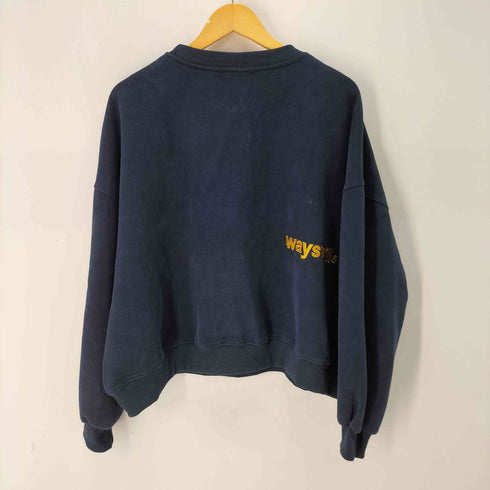 WAYS will バック刺繍プリントスウェット レディース FREE