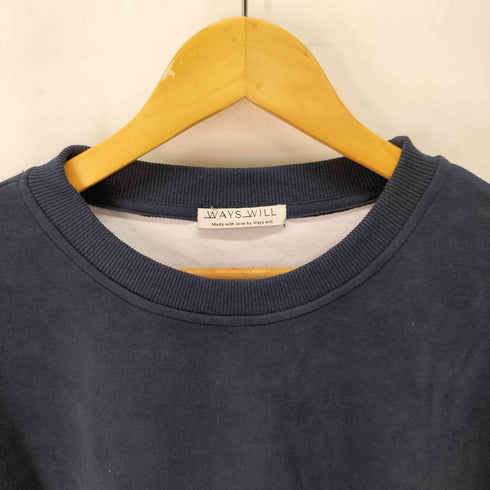 WAYS will バック刺繍プリントスウェット レディース FREE