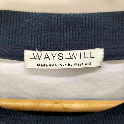 WAYS will バック刺繍プリントスウェット レディース FREE