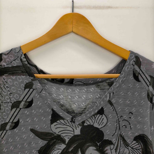 ハートイッセイミヤケ Haat ISSEY MIYAKE 花柄 総柄 リヨセル ノースリーブ ワンピース レディース JPN:2