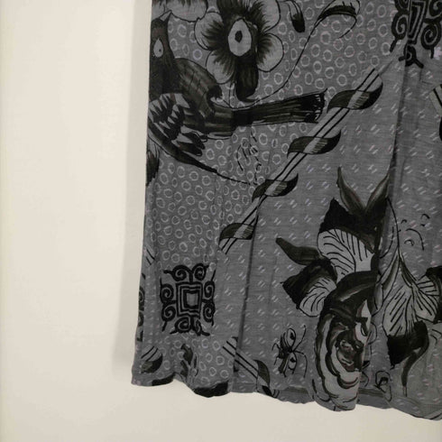 ハートイッセイミヤケ Haat ISSEY MIYAKE 花柄 総柄 リヨセル ノースリーブ ワンピース レディース JPN:2
