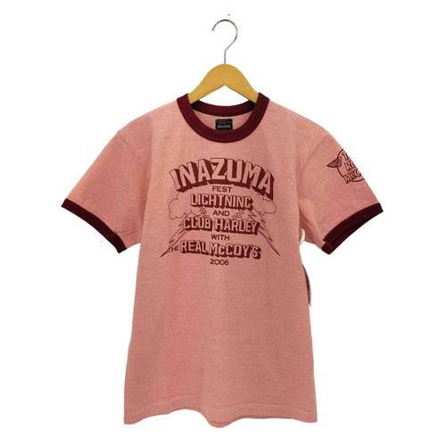 リアルマッコイズ REAL McCoyS INAZUMAフロントプリント リンガー 半袖Tシャツ カットソー レディース 42