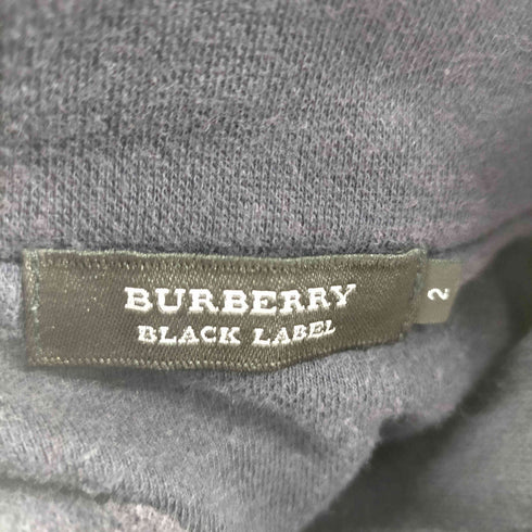 バーバリーブラックレーベル BURBERRY BLACK LABEL ホースロゴ 刺繍 アーガイル フルジップ ドライバーズ コットン ニット セーター メンズ 3