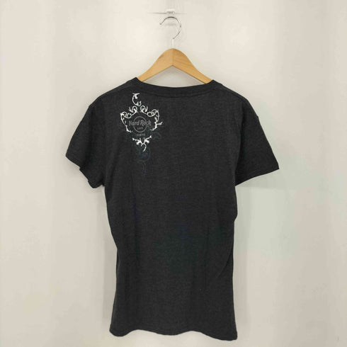 Hard Rock ビジューデザイン Vネック 半袖Tシャツ カットソー レディース XL