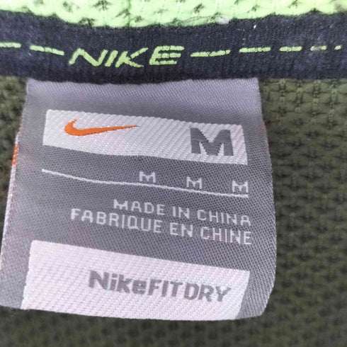 ナイキ NIKE 00s ロゴ刺繍 ラグラン メッシュ ジップアップ パーカー メンズ import:M