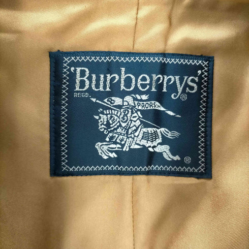 バーバリーズ BURBERRYS 80-90S OLD 英国製 裏地ノバチェック ライナー付き フルセット バルマカーン ステンカラー ロング コート メンズ