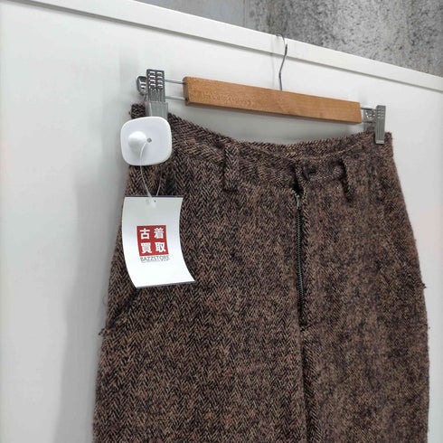 ワイズ Ys 03AW ヘリンボーン ツイード クロップド ウール パンツ レディース JPN:1