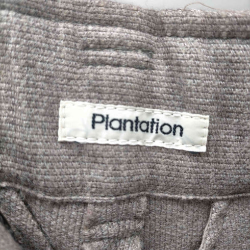 プランテーション Plantation 90S 93AW 変形 ラップ 巻き 1タック ウール テーパード パンツ レディース JPN:M