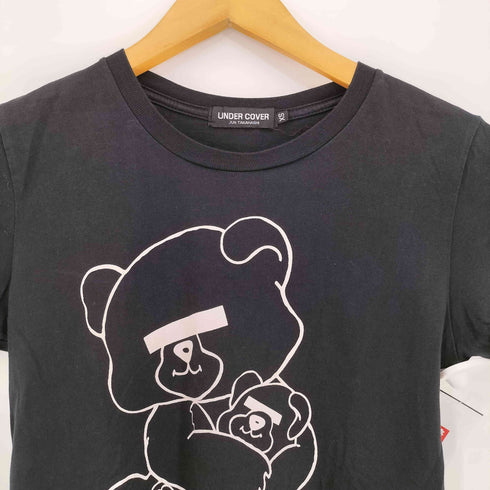 アンダーカバー UNDER COVER JUN TAKAHASHI 目隠しベア プリント クルーネック Tシャツ メンズ JPN:XS