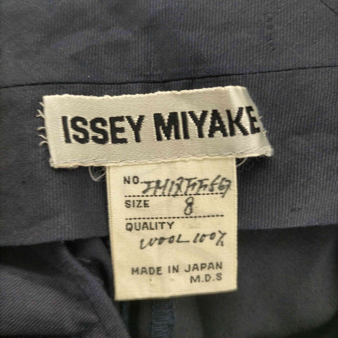 イッセイミヤケ ISSEY MIYAKE 90S 91AW 銀タグ 1タック ウールギャバジン スラックス パンツ メンズ 8