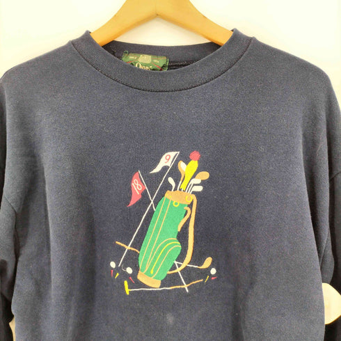 オービス ORVIS ゴルフクラブ 刺繍 クルーネック スウェット メンズ