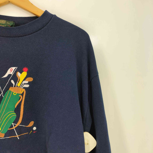 オービス ORVIS ゴルフクラブ 刺繍 クルーネック スウェット メンズ
