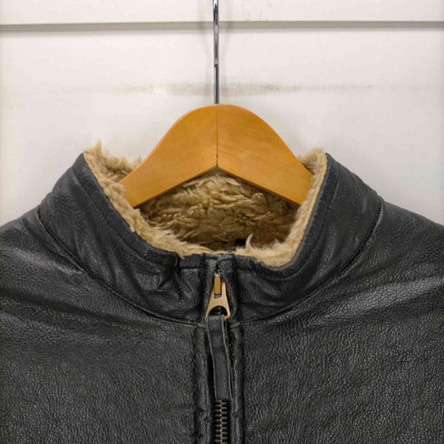 アルマーニジーンズ ARMANI JEANS 00S イタリア製 裏地ボア フェイクレザー シングル ライダース ジャケット メンズ I:48
