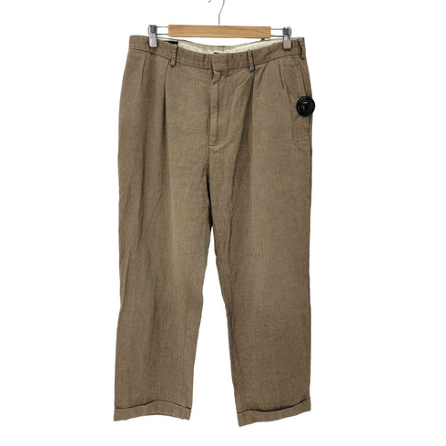 ポロラルフローレン POLO RALPH LAUREN ヘリンボーン ウール混 2タック ワイドスラックス メンズ W36/L32