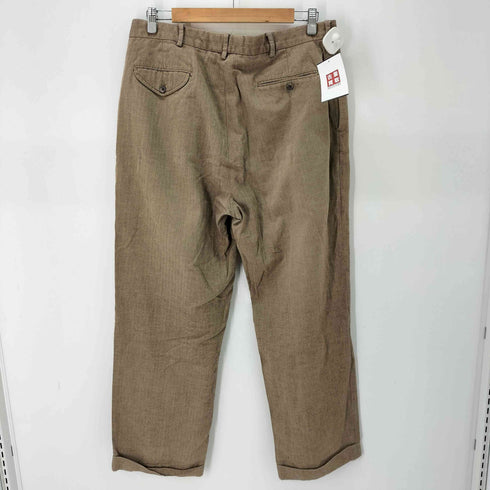 ポロラルフローレン POLO RALPH LAUREN ヘリンボーン ウール混 2タック ワイドスラックス メンズ W36/L32