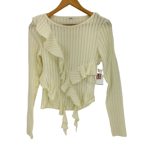 ムルーア MURUA 25aw カスケードフリルトップス レディース FREE