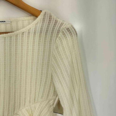 ムルーア MURUA 25aw カスケードフリルトップス レディース FREE