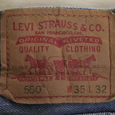 リーバイス Levis 00S バングラデシュ製 550 ボタン裏337 RELAXED FIT ストレートデニム パンツ メンズ W35 L32