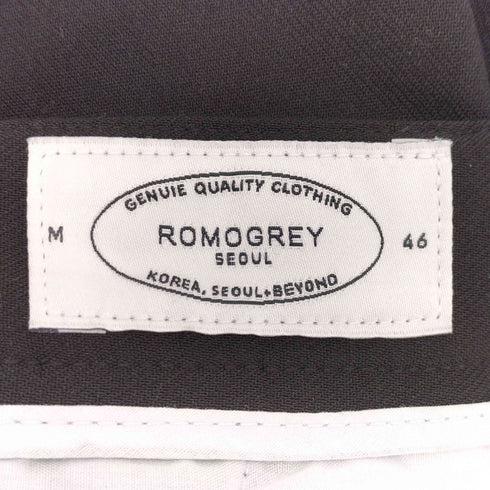 ROMOGREY 2タック ワイド スラックス パンツ メンズ EUR:46-48
