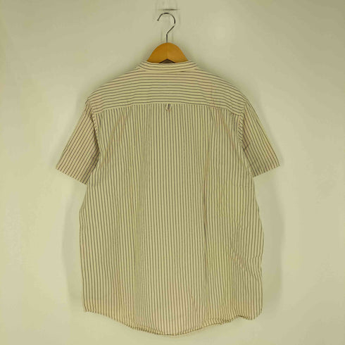OLD WORK KARAKU ノーカラー ストライプ 半袖 シャツ メンズ JPN:XXL