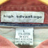 high advantage ストライプ オーバーサイズ ボタンダウン コットン シャツ メンズ import:L
