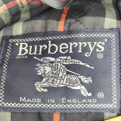 バーバリーズ BURBERRYS 80s~90s 英国製 裏地ノバチェック ウールアルパカ ハイネック ジップアップブルゾン メンズ