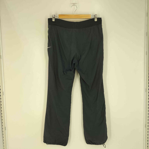 ナイキ NIKE 00S 裏地メッシュ スウッシュロゴ刺繍 サイドライン ナイロン トラックパンツ レディース JPN:XL