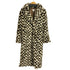 トップショップ TOPSHOP チェックフェイクファーロングコート レディース UK:6