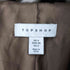 トップショップ TOPSHOP チェックフェイクファーロングコート レディース UK:6