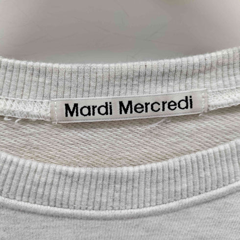 マルディメクルディ Mardi Mercredi プリントクルーネックスウェット レディース