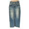 アズールバイマウジー AZUL by moussy HIGH WAIST SLIT DENIM SK 2 レディース JPN:S