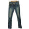 ヒステリックス HYSTERICS USED加工 スタッズ ラインストーン付き スキニー デニムパンツ レディース JPN:XS