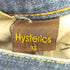 ヒステリックス HYSTERICS USED加工 スタッズ ラインストーン付き スキニー デニムパンツ レディース JPN:XS