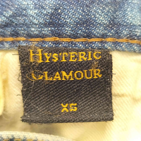 ヒステリックグラマー HYSTERIC GLAMOUR スタッズ付き スキニーデニムパンツ USED加工 レディース JPN:XS