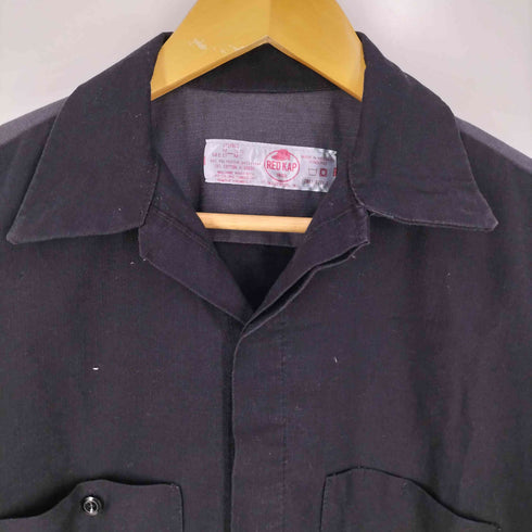 レッドキャップ RED KAP ポリコットン リップストップ ツートン 半袖シャツ メンズ import:M
