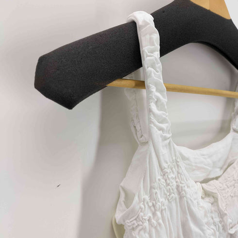 マウジー moussy BUTTON UP SMOCKING キャミ レディース FREE