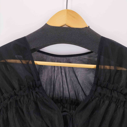 メゾンスペシャル MAISON SPECIAL 2way Ruffle Gathers Tulle Tops レディース FREE