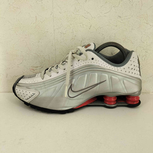ナイキ NIKE Shox R4 OG Metallic Silver Comet Red メンズ JPN:24.5
