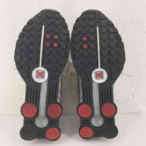 ナイキ NIKE Shox R4 OG Metallic Silver Comet Red メンズ JPN:24.5
