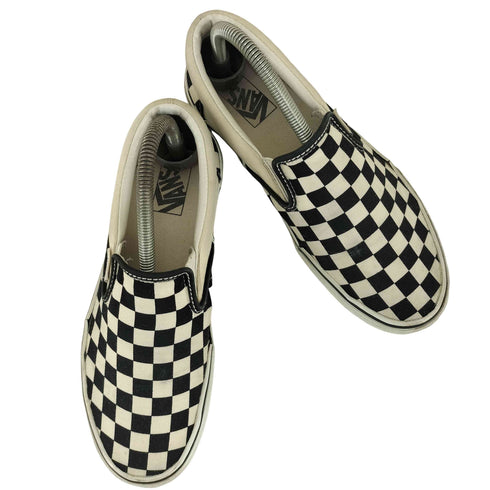 バンズ VANS スリッポン BLK WHT CHECK レディース JPN:24.5