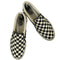 バンズ VANS スリッポン BLK WHT CHECK レディース JPN:24.5