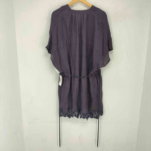 ottilie レーヨン 鎖編みベルト付き レース ロングジレ レディース
