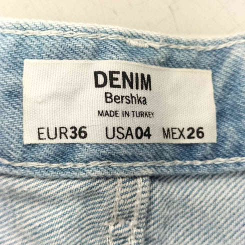 ベルシュカ BERSHKA キャラクタープリント ストレートデニム レディース EUR:36