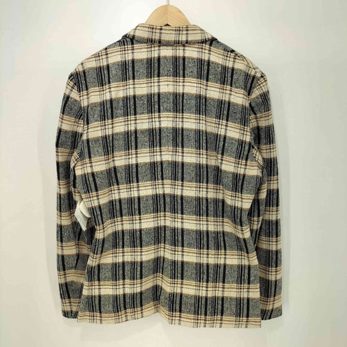 Rafaella 90s チェック シルクレーヨン テーラードジャケット レディース 12