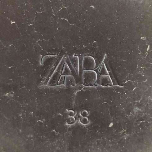 ザラ ZARA ラスティックレザーブーツ レディース EUR:38