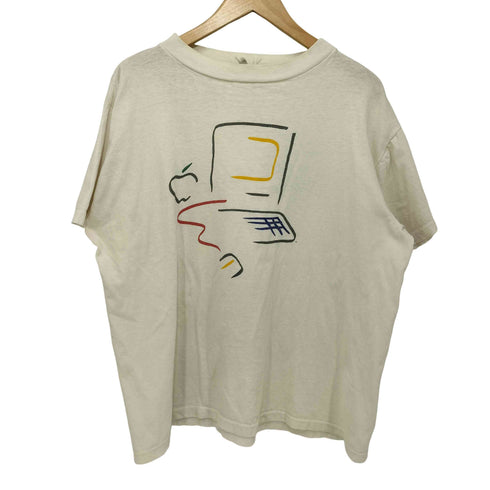 Apple Macintosh Picasso 裾/袖シングル Tシャツ メンズ